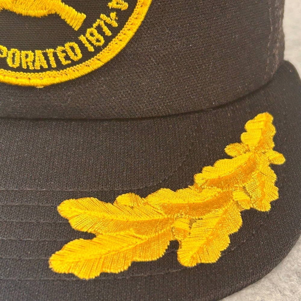 NRA Seal Logo Mens Black NRA Trucker Hat Scrambled Eggs Vintage USA OSFA - Picture 4 of 14